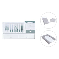 Convertível 70x140 cm branco/eucalipto · Sero Bubble Eucalyptus K554-M7757