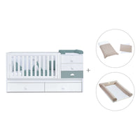 Convertível 70x140 cm branco/eucalipto · Sero Bubble Eucalyptus K554-M7757