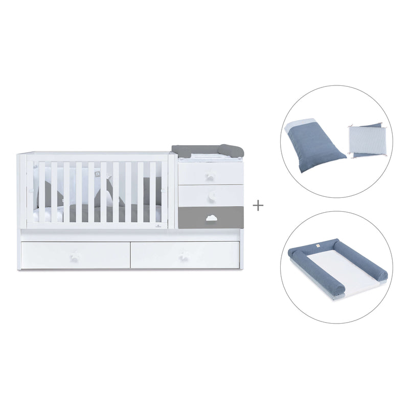 Convertível 70x140 cm branco/antracite · Sero Bubble Antracita K554-M7758
