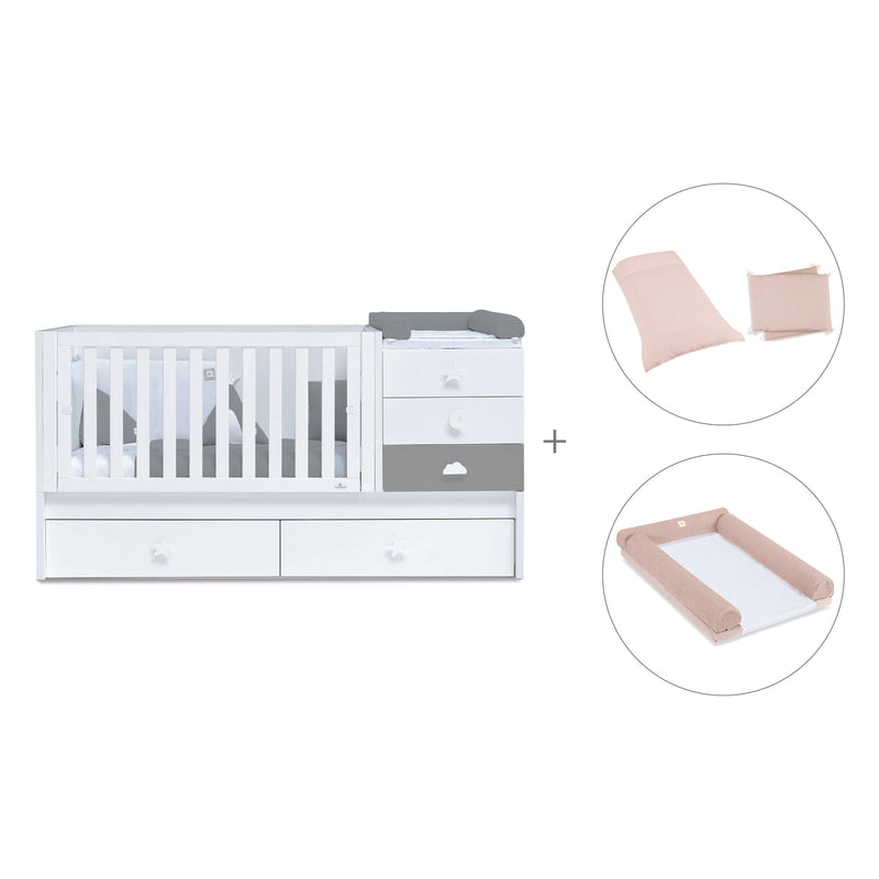 Convertível 70x140 cm branco/antracite · Sero Bubble Antracita K554-M7758