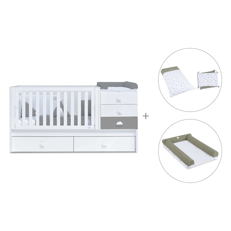 Convertível 70x140 cm branco/antracite · Sero Bubble Antracita K554-M7758