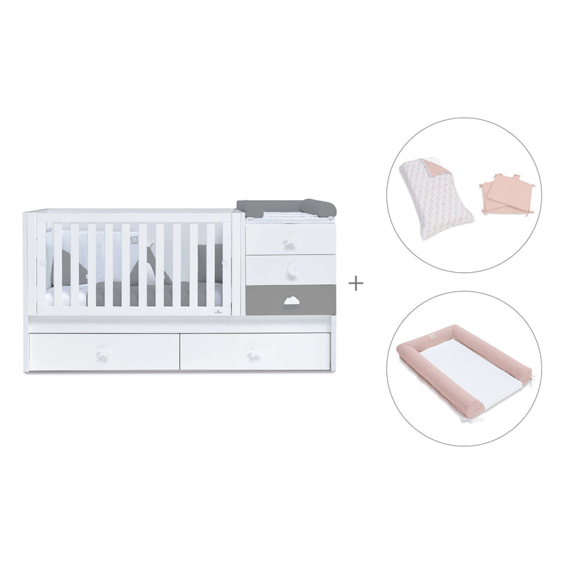 Convertível 70x140 cm branco/antracite · Sero Bubble Antracita K554-M7758