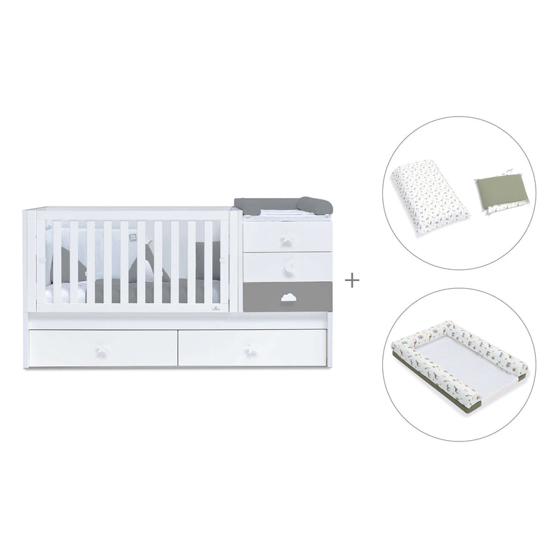 Convertível 70x140 cm branco/antracite · Sero Bubble Antracita K554-M7758