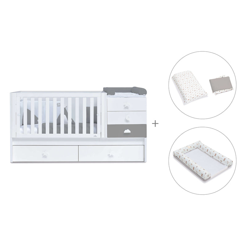 Convertível 70x140 cm branco/antracite · Sero Bubble Antracita K554-M7758