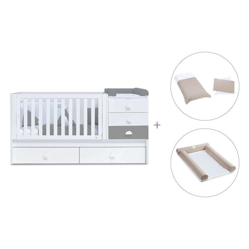 Convertível 70x140 cm branco/antracite · Sero Bubble Antracita K554-M7758