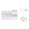 Verwandelbares Babybett 70x140 cm weiss/rosa · Sero Bubble Quarzo K554-M7759