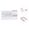 Verwandelbares Babybett 70x140 cm weiss/rosa · Sero Bubble Quarzo K554-M7759