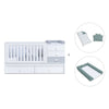 White/greyconvertible crib with drawers/trundle bed · Sero Bubble K554-M7778