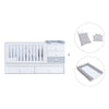 White/greyconvertible crib with drawers/trundle bed · Sero Bubble K554-M7778