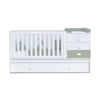 Convertible crib 70x140 cm white/green-olive · Sero Bubble Erba K554-M7756