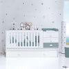 Convertible crib 70x140 cm white/eucalyptus · Sero Bubble Eucalyptus K554-M7757