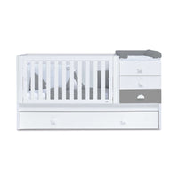 Convertible crib 70x140 cm white/anthracite · Sero Bubble Antracita K554-M7758