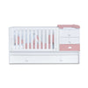 Convertible crib 70x140 cm white/pink · Sero Bubble Quarzo K554-M7759