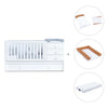 White convertible crib with drawers/trundle bed · Sero Bubble K554