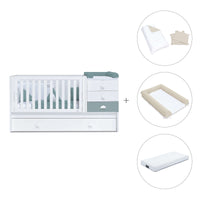 Convertível 70x140 cm branco/eucalipto · Sero Bubble Eucalyptus K554-M7757