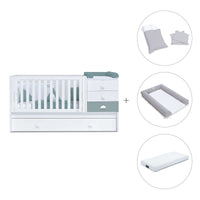 Convertível 70x140 cm branco/eucalipto · Sero Bubble Eucalyptus K554-M7757