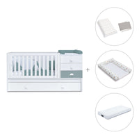 Convertível 70x140 cm branco/eucalipto · Sero Bubble Eucalyptus K554-M7757