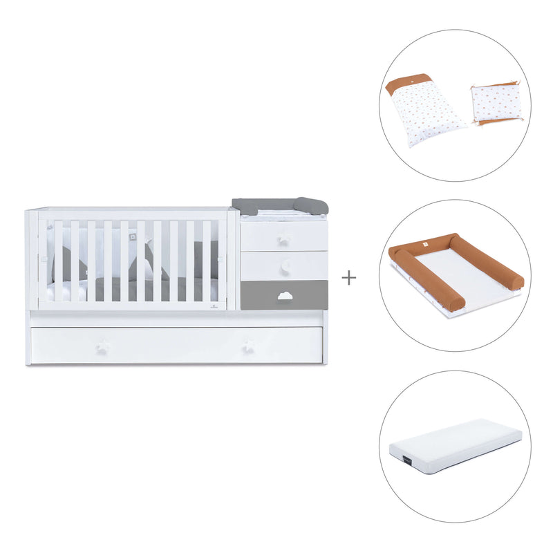 Convertível 70x140 cm branco/antracite · Sero Bubble Antracita K554-M7758