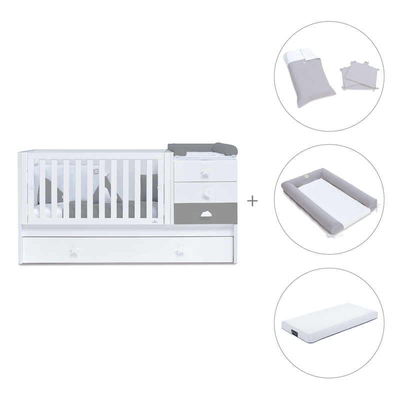 Convertível 70x140 cm branco/antracite · Sero Bubble Antracita K554-M7758