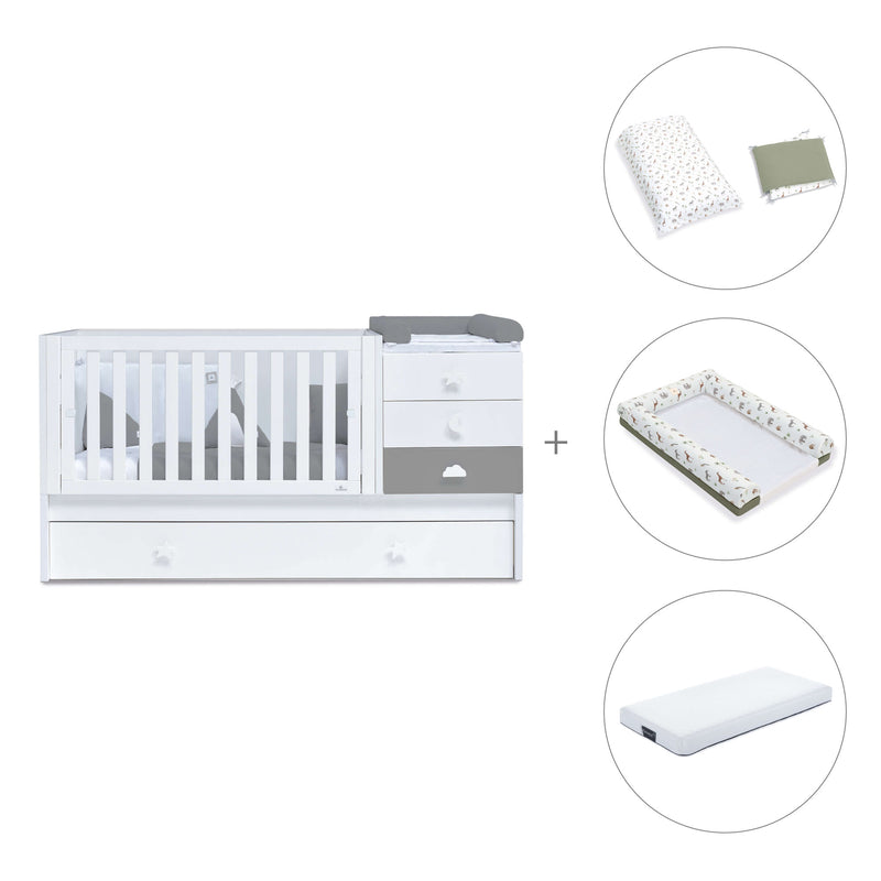 Convertível 70x140 cm branco/antracite · Sero Bubble Antracita K554-M7758