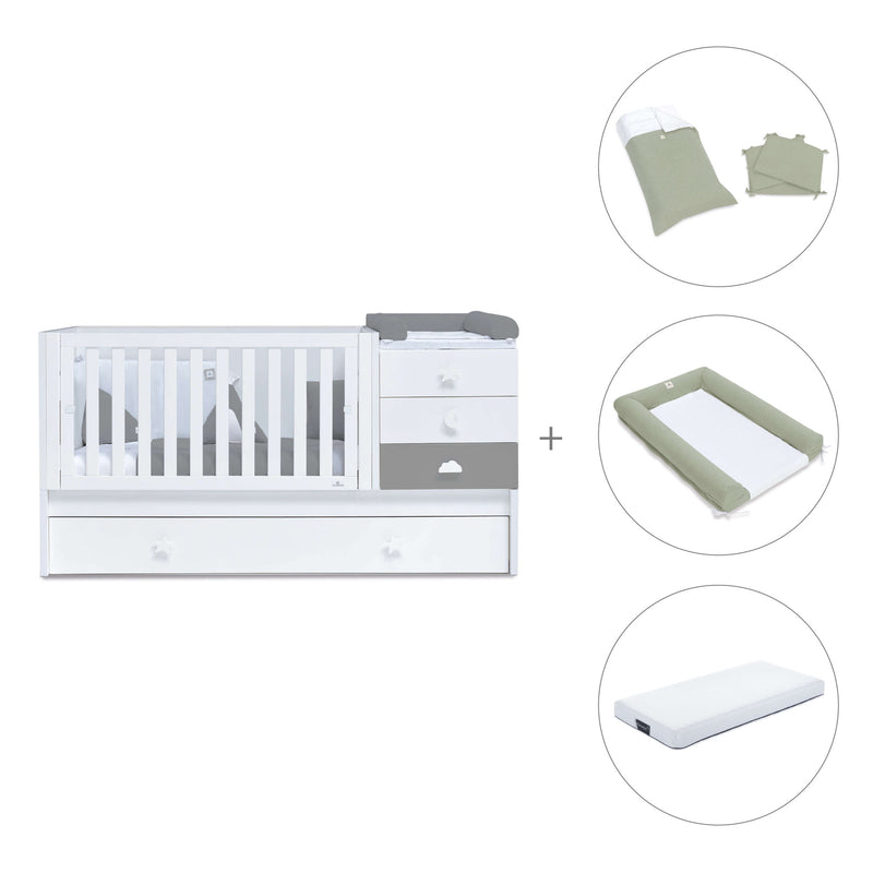 Convertível 70x140 cm branco/antracite · Sero Bubble Antracita K554-M7758