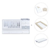 White/greyconvertible crib with drawers/trundle bed · Sero Bubble K554-M7778