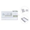 Verwandelbares Babybett 70x140 cm weiss/olivgrün · Sero Bubble Erba K554-M7756