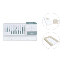 Convertível 70x140 cm branco/eucalipto · Sero Bubble Eucalyptus K554-M7757