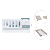 Convertível 70x140 cm branco/eucalipto · Sero Bubble Eucalyptus K554-M7757