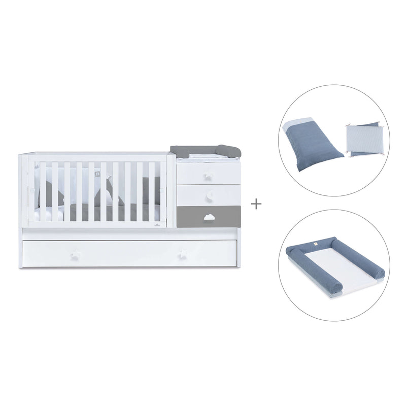 Convertível 70x140 cm branco/antracite · Sero Bubble Antracita K554-M7758