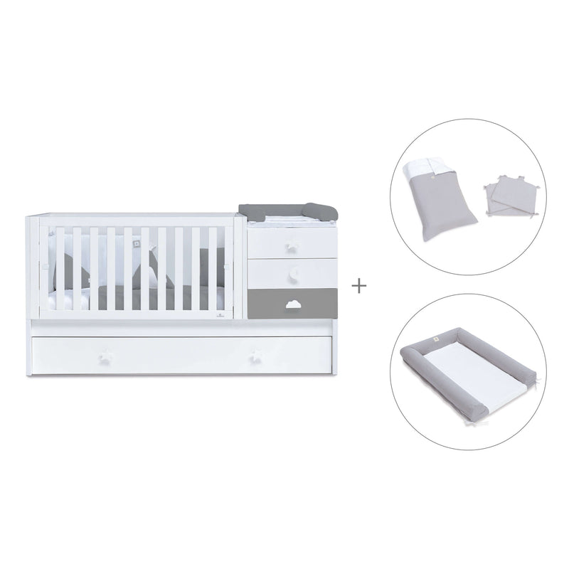 Convertível 70x140 cm branco/antracite · Sero Bubble Antracita K554-M7758