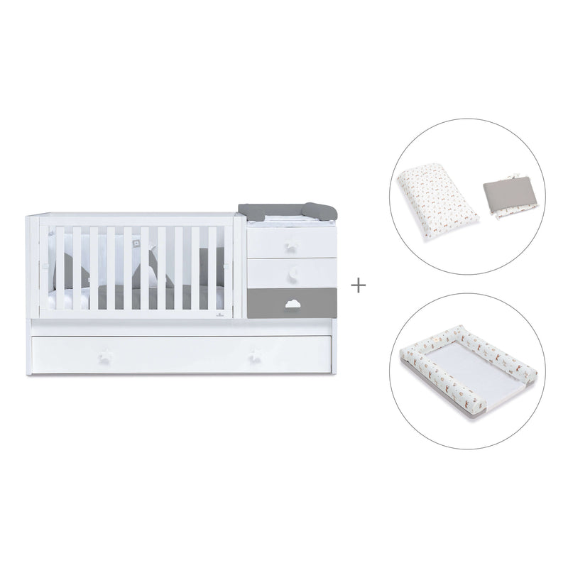 Convertível 70x140 cm branco/antracite · Sero Bubble Antracita K554-M7758