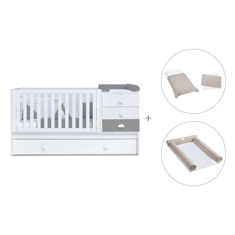 Convertível 70x140 cm branco/antracite · Sero Bubble Antracita K554-M7758