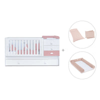 Verwandelbares Babybett 70x140 cm weiss/rosa · Sero Bubble Quarzo K554-M7759