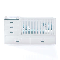 Turquoise convertible crib with trundle bed/drawers · Sero Joy K559-M7781