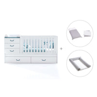 Turquoise convertible crib with trundle bed/drawers · Sero Joy K559-M7781