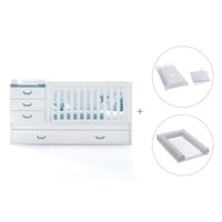 Turquoise convertible crib with trundle bed/drawers · Sero Joy K559-M7781