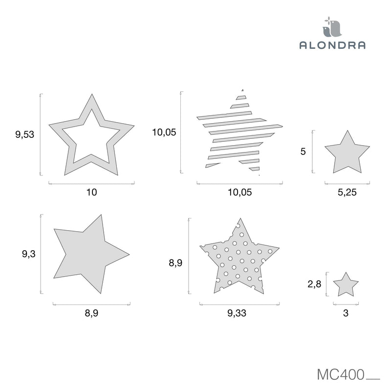 Vinil decorativo de estrelas infantiles · Mondo di Stelle MC422