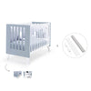 Co-sleeping cot 60x120 cm (4in1) white/blue · Nexo Due Blu denim