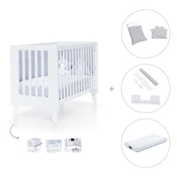 Lit bébé cododo 60x120 cm (4in1) blanc · Nexo C187-M7700