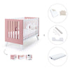 Berço co-sleeping 60x120 cm (4em1) rosa · Nexo Due Quarzo