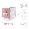 Berço co-sleeping 60x120 cm (4em1) rosa · Nexo Due Quarzo