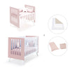 Berceau et lit bébé tout en un (7en1) blanc/rose clair · Nexo Tre Flamingo