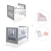 Berceau et lit bébé tout en un (7en1) blanc/antracite · Nexo Tre Antracita