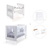 Berceau et lit bébé tout en un (7en1) blanc/gris · Nexo Tre Grey