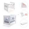 Berceau et lit bébé tout en un (7en1) blanc/gris · Nexo Tre Grey
