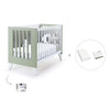 Lit bébé cododo 60x120 cm (4in1) blanc/vert-olive · Nexo C187-M7756