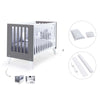 Co-sleeping cot 60x120 cm (4in1) white/charcoal · Nexo C187-M7769