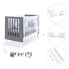 Co-sleeping cot 60x120 cm (4in1) white/charcoal · Nexo C187-M7769