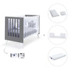 Co-sleeping cot 60x120 cm (4in1) white/charcoal · Nexo C187-M7769